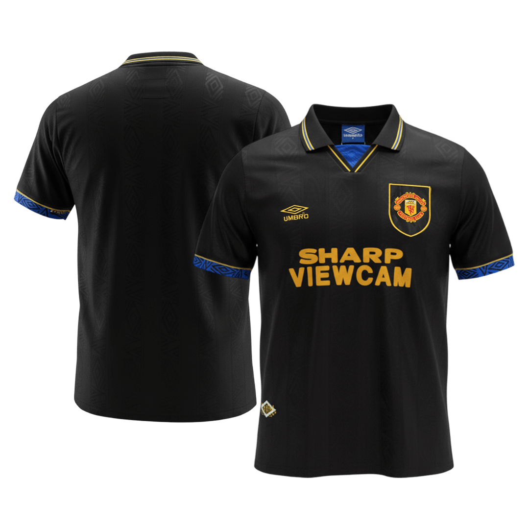 Męska Koszulka Retro Wyjazdowa Manchester United 1993/94