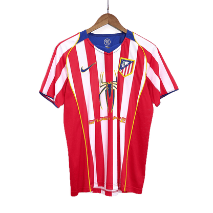 Męska koszulka piłkarska Atletico Madryt Home Retro 2004/05 - Topowe Koszulki Pilkarskie Sklep Internetowy