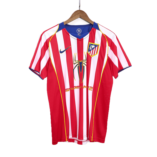Męska koszulka piłkarska Atletico Madryt Home Retro 2004/05 - Topowe Koszulki Pilkarskie Sklep Internetowy
