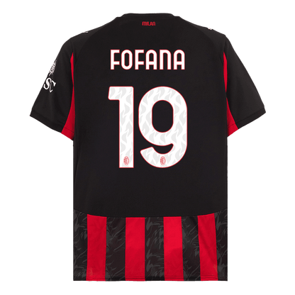 Męska Koszulka Domowa AC Milan FOFANA #19 2025/26 [PREMIUM] - Topowe Koszulki Pilkarskie Sklep Internetowy