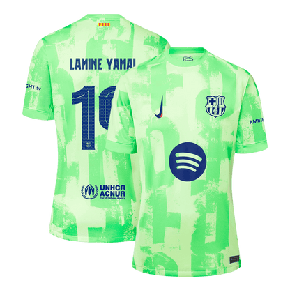 Męska Koszulka Trzecia Wyjazdowa Barcelona LAMINE YAMAL #19 2024/25 - UCL (Spotify Logo Without Text) - Topowe Koszulki Pilkarskie Sklep Internetowy