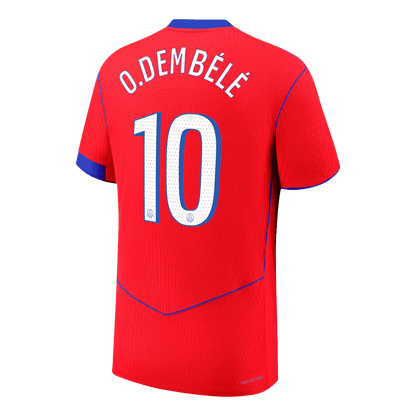 Męska Koszulka Trzecia Wyjazdowa PSG O.DEMBÉLÉ #10 Wersja Piłkarska 2025/26 - Slim Fit - Topowe Koszulki Pilkarskie Sklep Internetowy