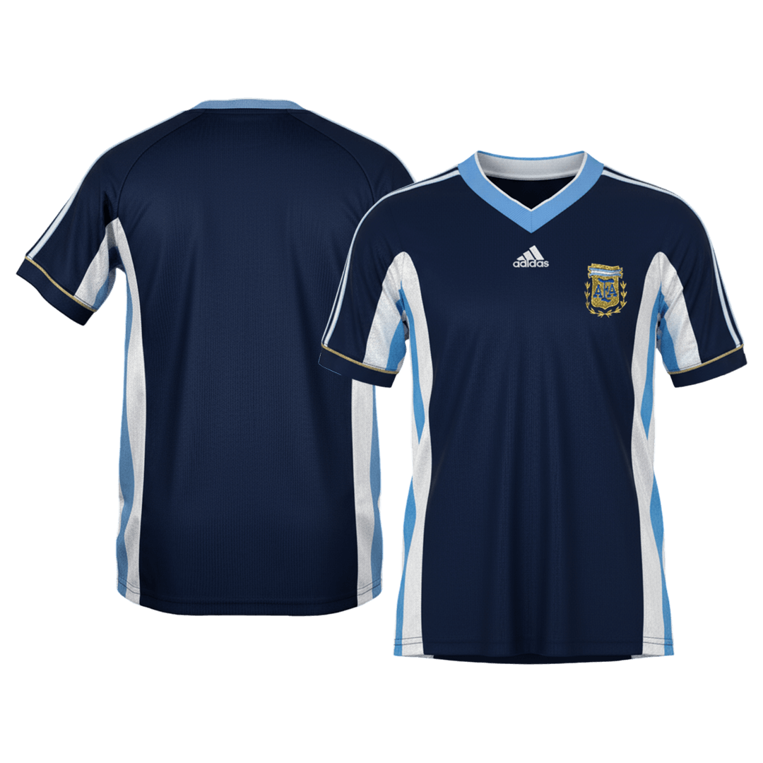 Męska Koszulka Retro Wyjazdowa Argentina 1998