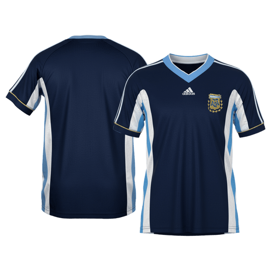 Męska Koszulka Retro Wyjazdowa Argentina 1998