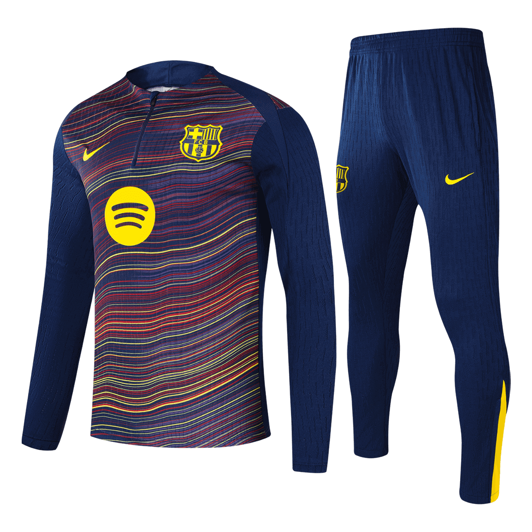Juniorski Barcelona Bluza z zamkiem Komplet Dresowy 2025/26