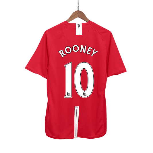Retro ROONEY #10 2007/08 Męska Koszulka Domowa MU - Topowe Koszulki Pilkarskie Sklep Internetowy
