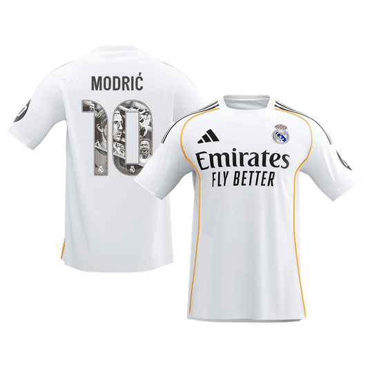 Męska Koszulka Domowa Real Madryt MODRIĆ Special #10 2025/26