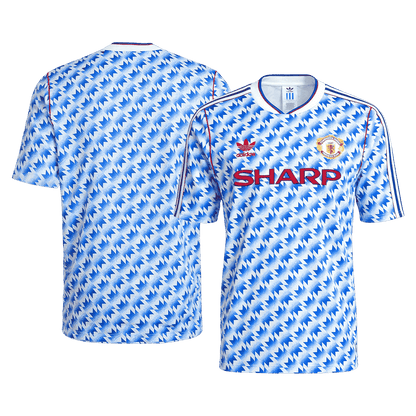 Męska Koszulka Retro Wyjazdowa Manchester United 1990/92