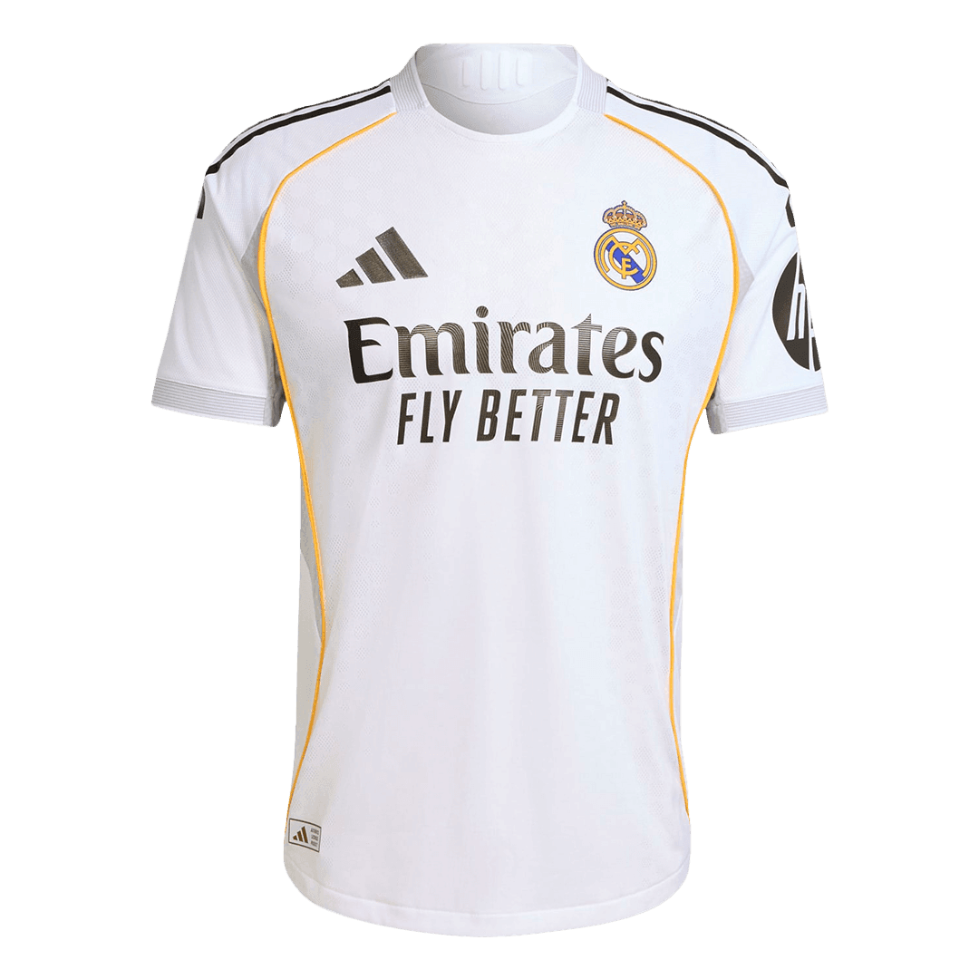 Męska Koszulka Domowa Real Madrid TCHOUAMENI #14 Wersja Piłkarska 2025/26 - Slim Fit - Topowe Koszulki Pilkarskie Sklep Internetowy