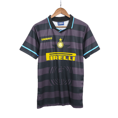 Męska wyjazdowa koszulka piłkarska Inter Mediolan Retro 1997/98 - Topowe Koszulki Pilkarskie Sklep Internetowy