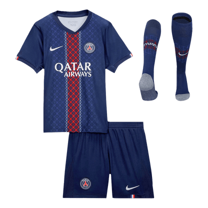Dziecięcy Zestaw Domowa PSG (Koszulka + Spodenki + Skarpety) 2025/26