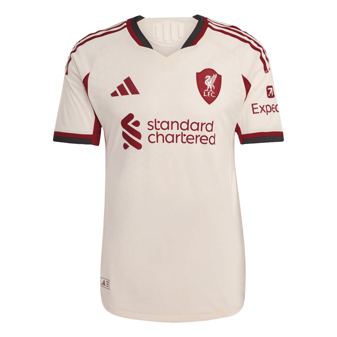 Męska Koszulka Wyjazdowa Liverpool SZOBOSZLAI #8 Wersja Piłkarska 2025/26 - Slim Fit