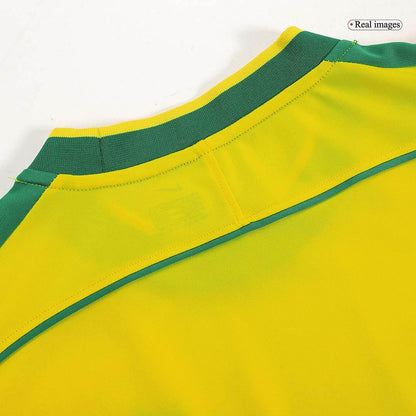 Męska Koszulka Retro Domowa Brazylia CAFU #2 1998 - World Cup - Topowe Koszulki Pilkarskie Sklep Internetowy