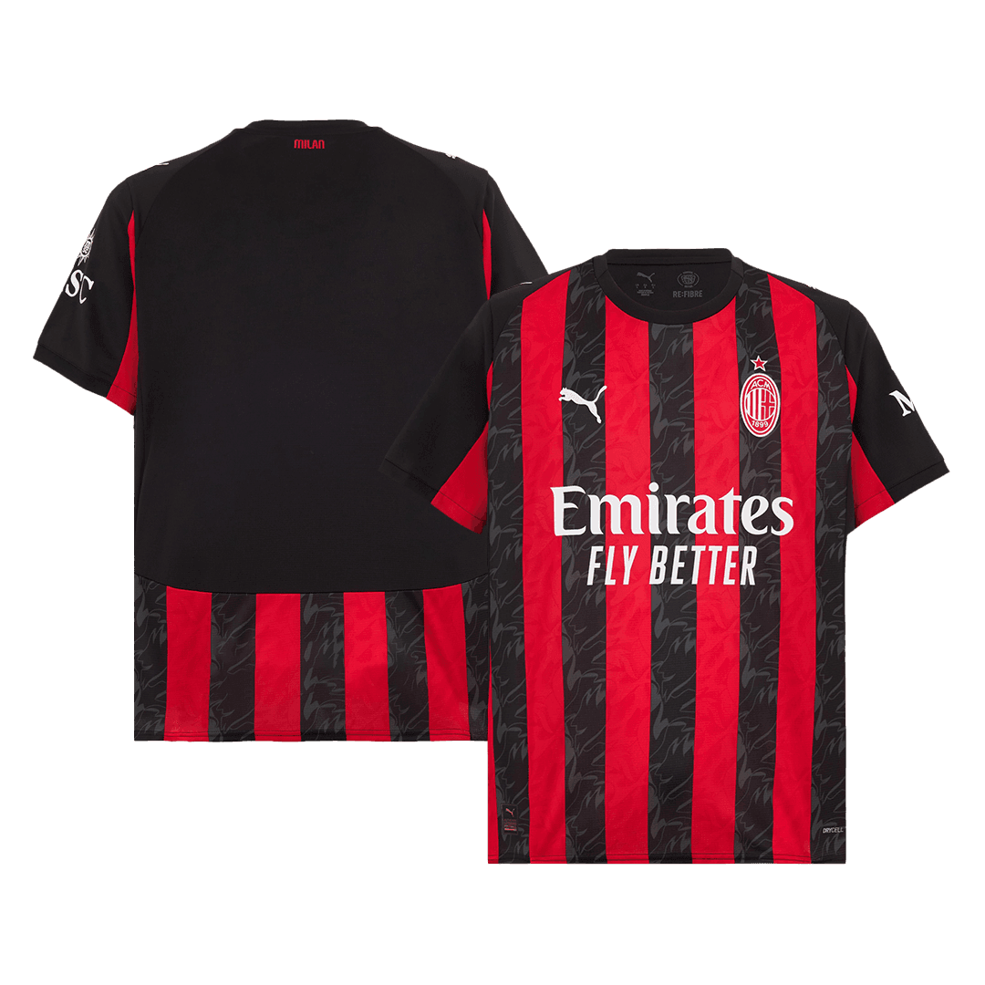 Męska Koszulka Domowa AC Milan 2025/26 - Topowe Koszulki Pilkarskie Sklep Internetowy