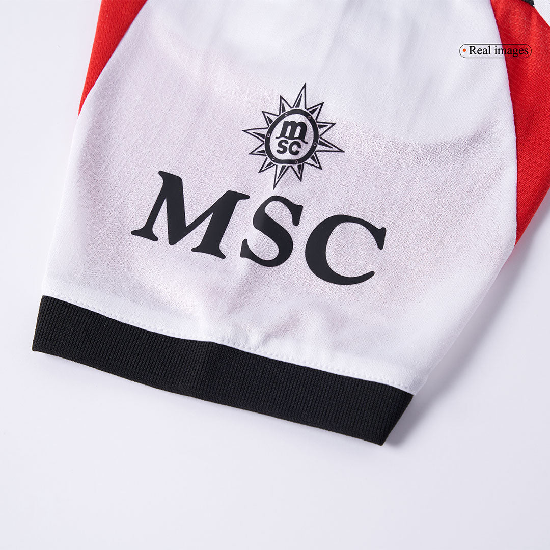 Męska Koszulka Wyjazdowa AC Milan Wersja Piłkarska 2025/26 - Slim Fit