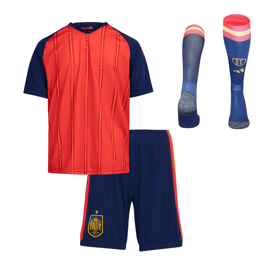 Dziecięcy Zestaw Domowa Spain (Koszulka + Spodenki + Skarpety) World Cup 2026