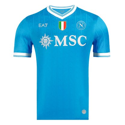 Męska Koszulka Domowa Napoli Wersja Piłkarska 2025/26 - Slim Fit