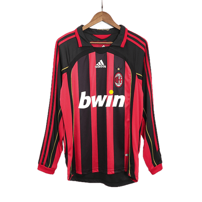Męska Koszulka Retro Domowa AC Milan RONALDO #99 2006/07 z Długim Rękawem - Topowe Koszulki Pilkarskie Sklep Internetowy