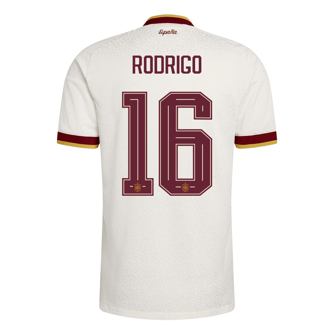 Męska koszulka Hiszpanii wyjazdowa RODRIGO #16 wersja zawodnicza - Mundial 2026