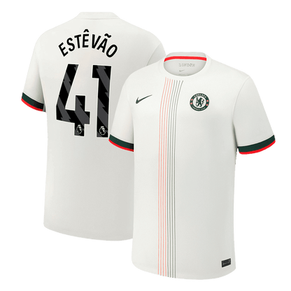 Męska Koszulka Wyjazdowa Chelsea ESTÊVÃO #41 2025/26 - Topowe Koszulki Pilkarskie Sklep Internetowy