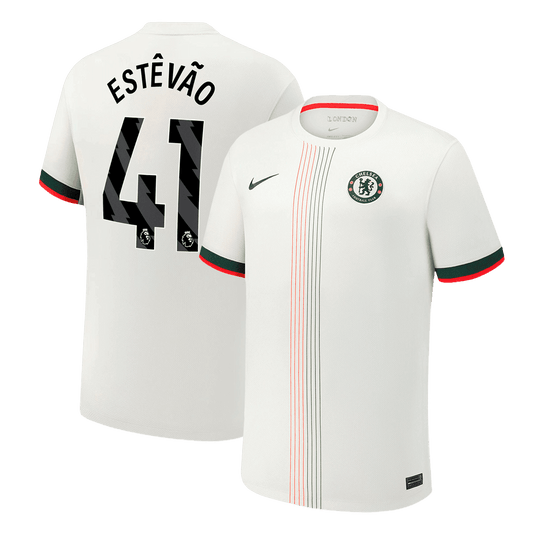 Męska Koszulka Wyjazdowa Chelsea ESTÊVÃO #41 2025/26 - Topowe Koszulki Pilkarskie Sklep Internetowy