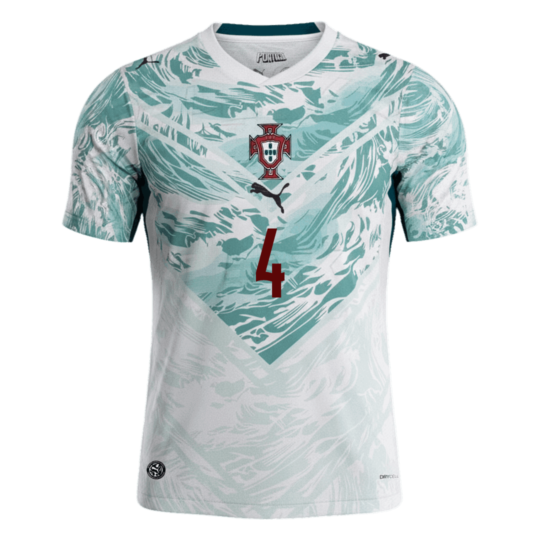 Męska koszulka Portugalii wyjazdowa RÚBEN DIAS #4 - Mundial 2026