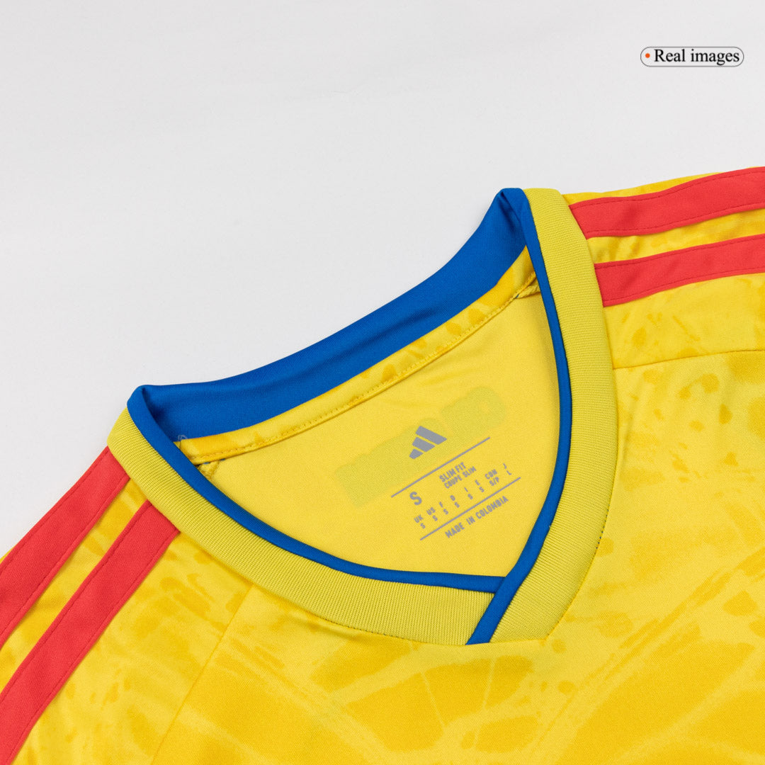 Męska Koszulka Domowa Colombia 2026 z Długim Rękawem - World Cup