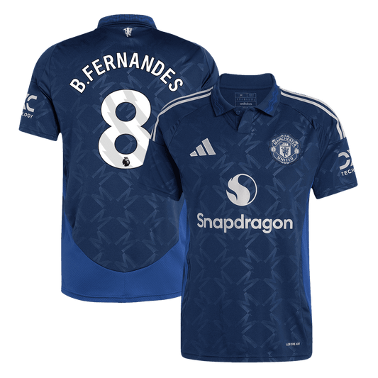 B.FERNANDES #8 Manchester United Wyjazdowa Koszulka Piłkarska 2024/25 - Topowe Koszulki Pilkarskie Sklep Internetowy