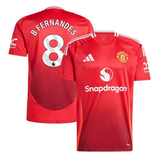 B.FERNANDES #8 Manchester United Koszulka domowa piłkarska 2024/25 - Topowe Koszulki Pilkarskie Sklep Internetowy