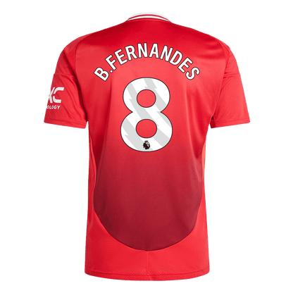 B.FERNANDES #8 Manchester United Koszulka domowa piłkarska 2024/25 - Topowe Koszulki Pilkarskie Sklep Internetowy