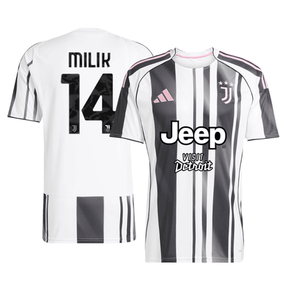 Męska Koszulka Domowa Juventus MILIK #14 2025/26 - Topowe Koszulki Pilkarskie Sklep Internetowy