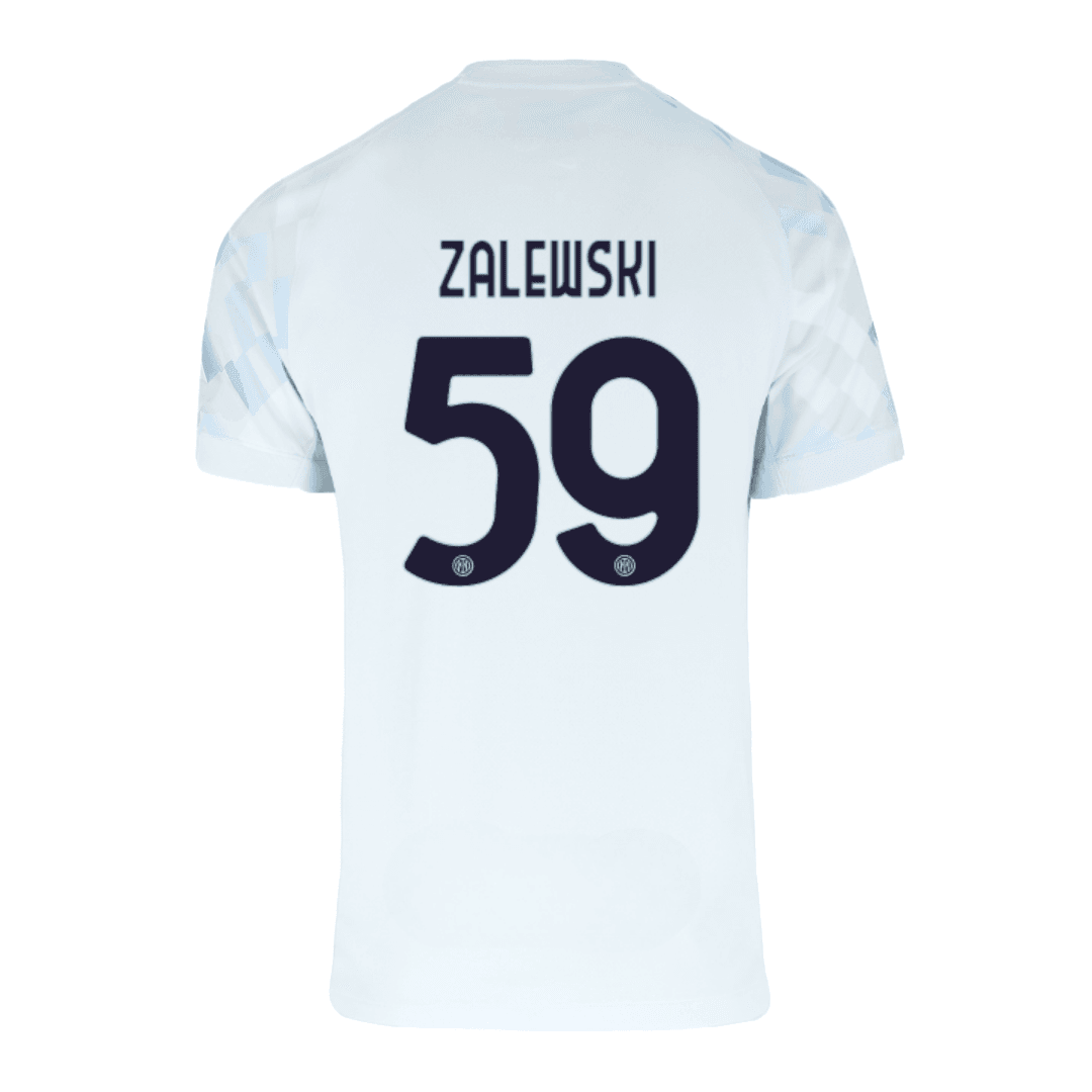 Męska Koszulka Wyjazdowa Inter Mediolan ZALEWSKI #59 2025/26 - Topowe Koszulki Pilkarskie Sklep Internetowy