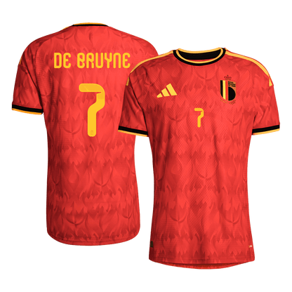 Męska koszulka Belgii domowa DE BRUYNE #7 wersja zawodnicza – Mundial 2026