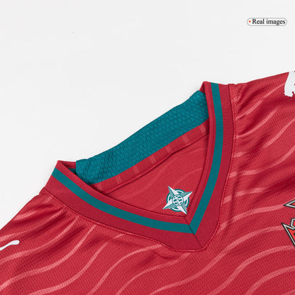 Dziecięcy zestaw Portugalii domowa B. FERNANDES #8 (Koszulka+Spodenki) - Mundial 2026 [PREMIUM]