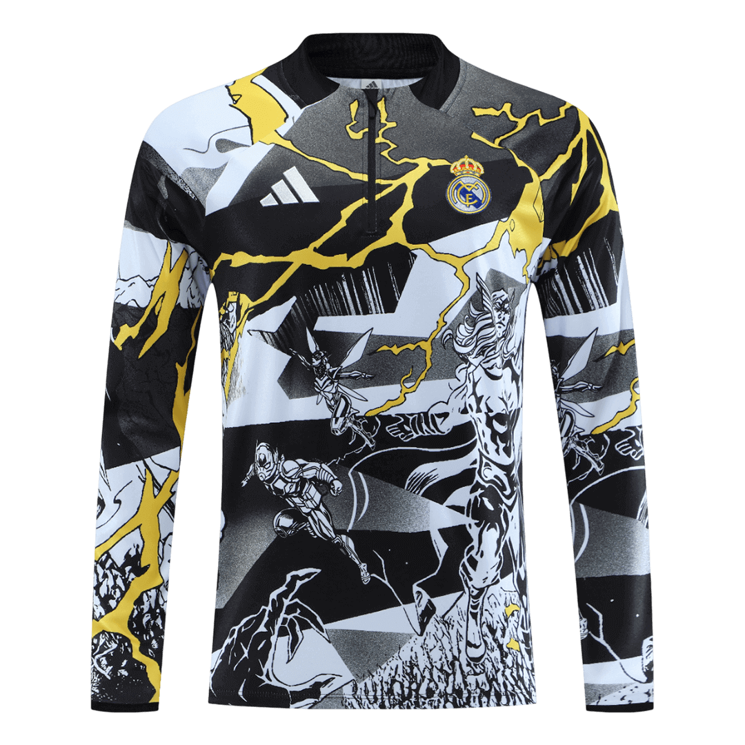 Juniorski Real Madrid Bluza z zamkiem Komplet Dresowy 2025/26