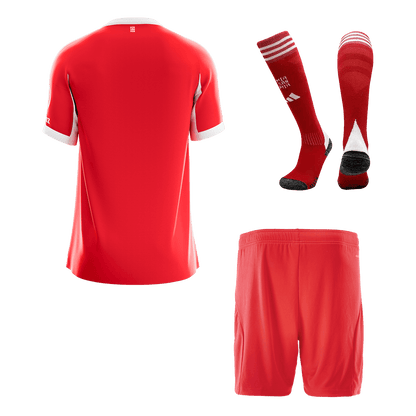 Męski Zestaw Domowa Bayern Munich (Koszulka + Spodenki + Skarpety) 2025/26 [PREMIUM]