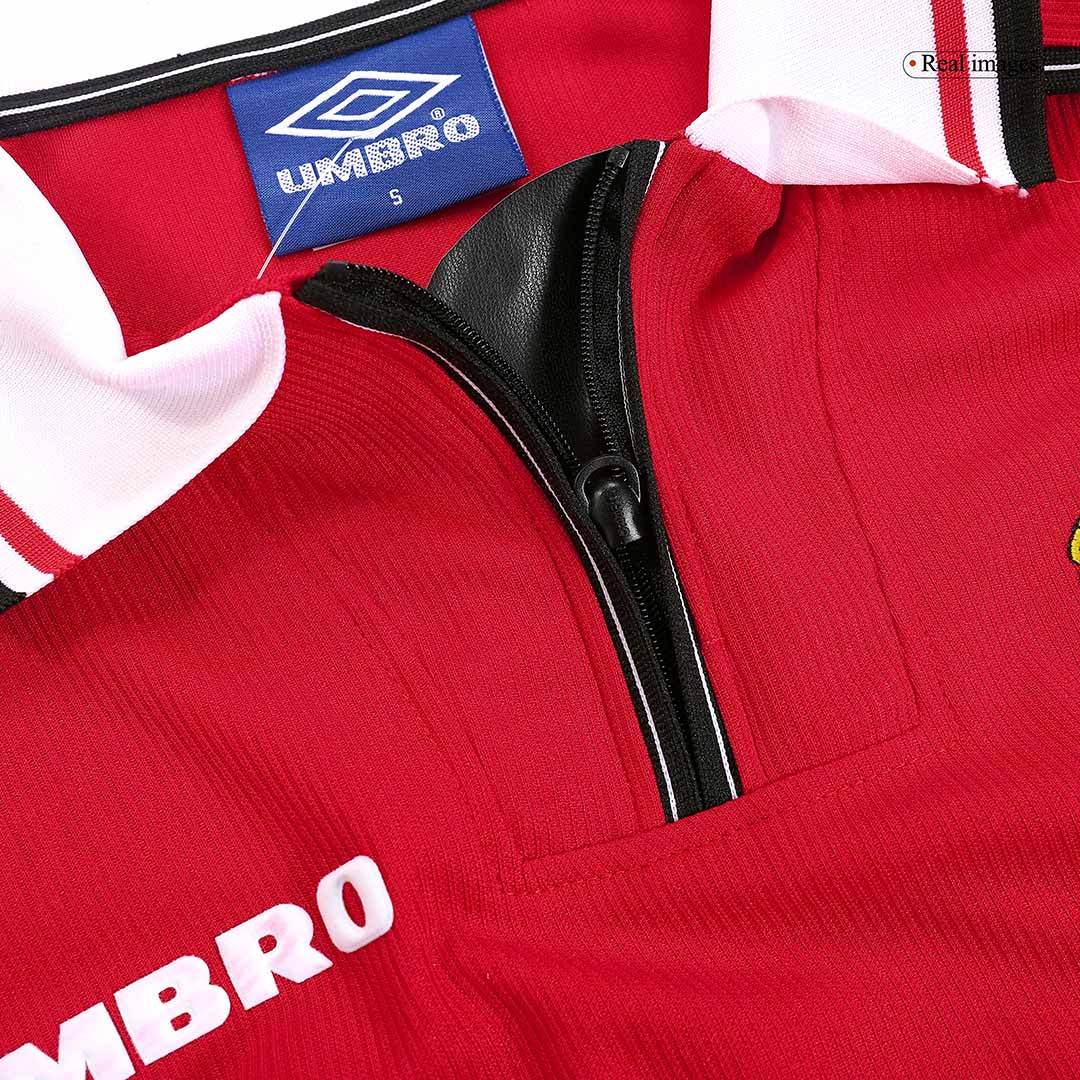 Męska Koszulka Retro MU 98/99 z Długim Rękawem - Topowe Koszulki Pilkarskie Sklep Internetowy