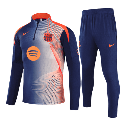 Juniorski Barcelona Bluza z zamkiem Komplet Dresowy 2025/26