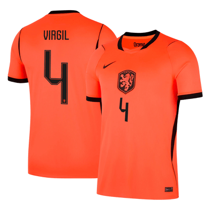 Męska koszulka Holandii domowa VIRGIL #4 - Mundial 2026