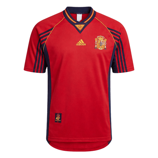 Męska Koszulka Retro Domowa Spain 1998