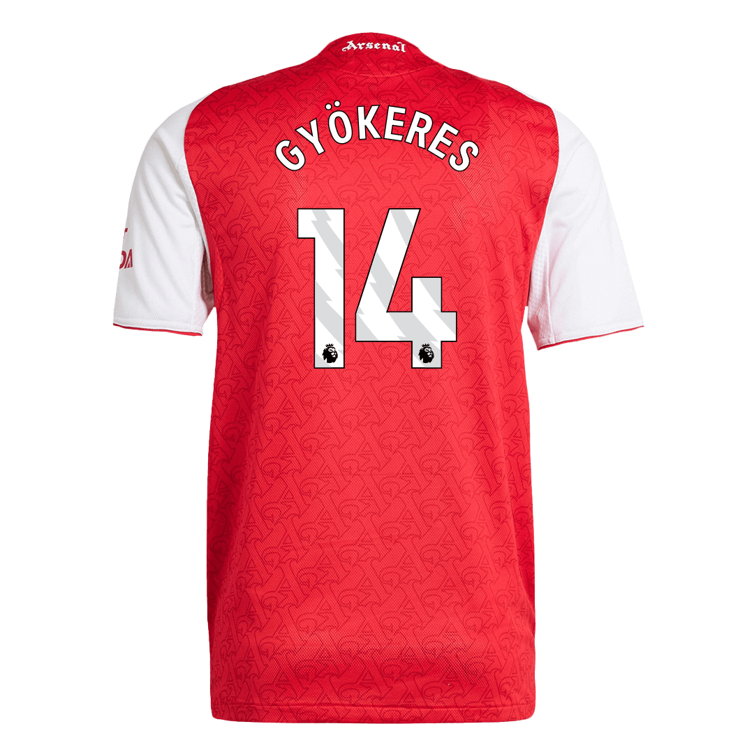 Męska Koszulka Domowa Arsenal GYÖKERES #14 Wersja Piłkarska 2025/26 - Slim Fit