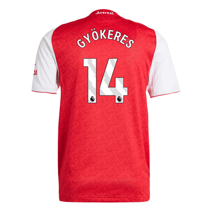Męska Koszulka Domowa Arsenal GYÖKERES #14 Wersja Piłkarska 2025/26 - Slim Fit