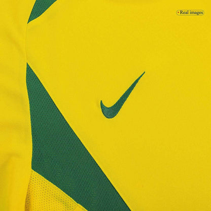 Męska Koszulka Retro Domowa Brazil 2002/03 - Topowe Koszulki Pilkarskie Sklep Internetowy