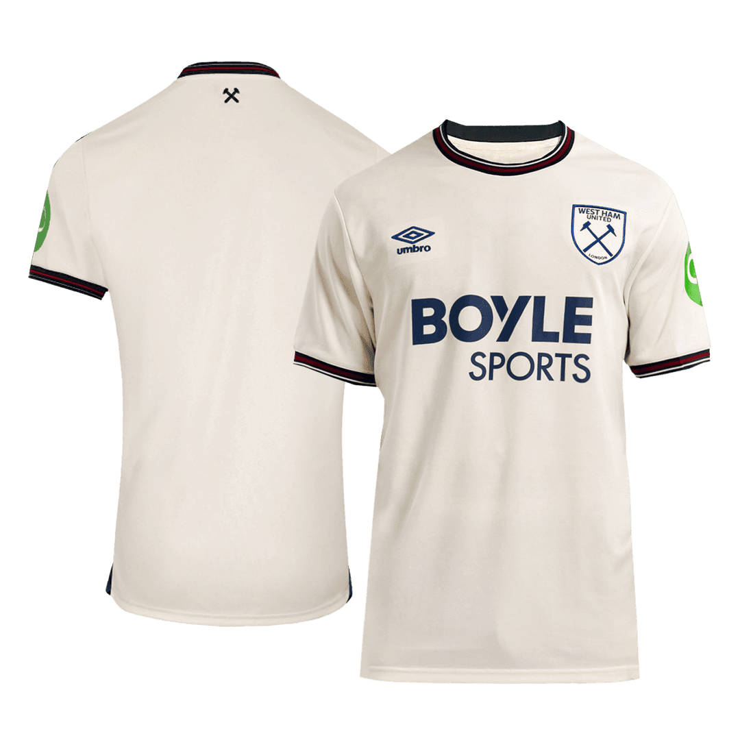 Męska Koszulka Wyjazdowa West Ham United 2025/26 - Topowe Koszulki Pilkarskie Sklep Internetowy