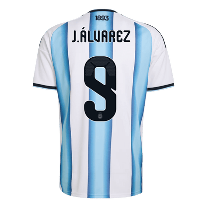 Męska Koszulka Domowa Argentina J.ÁLVAREZ #9 World Cup 2026