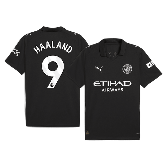 Męska Koszulka Wyjazdowa Manchester City HAALAND #9 2025/26 - Topowe Koszulki Pilkarskie Sklep Internetowy