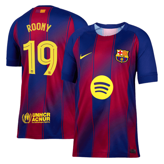Męska Koszulka Domowa Barcelona ROONY #19 2025/26 - UCL