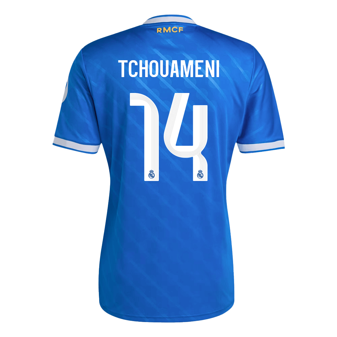 Męska Koszulka Trzecia Wyjazdowa Real Madrid TCHOUAMENI #14 2025/26