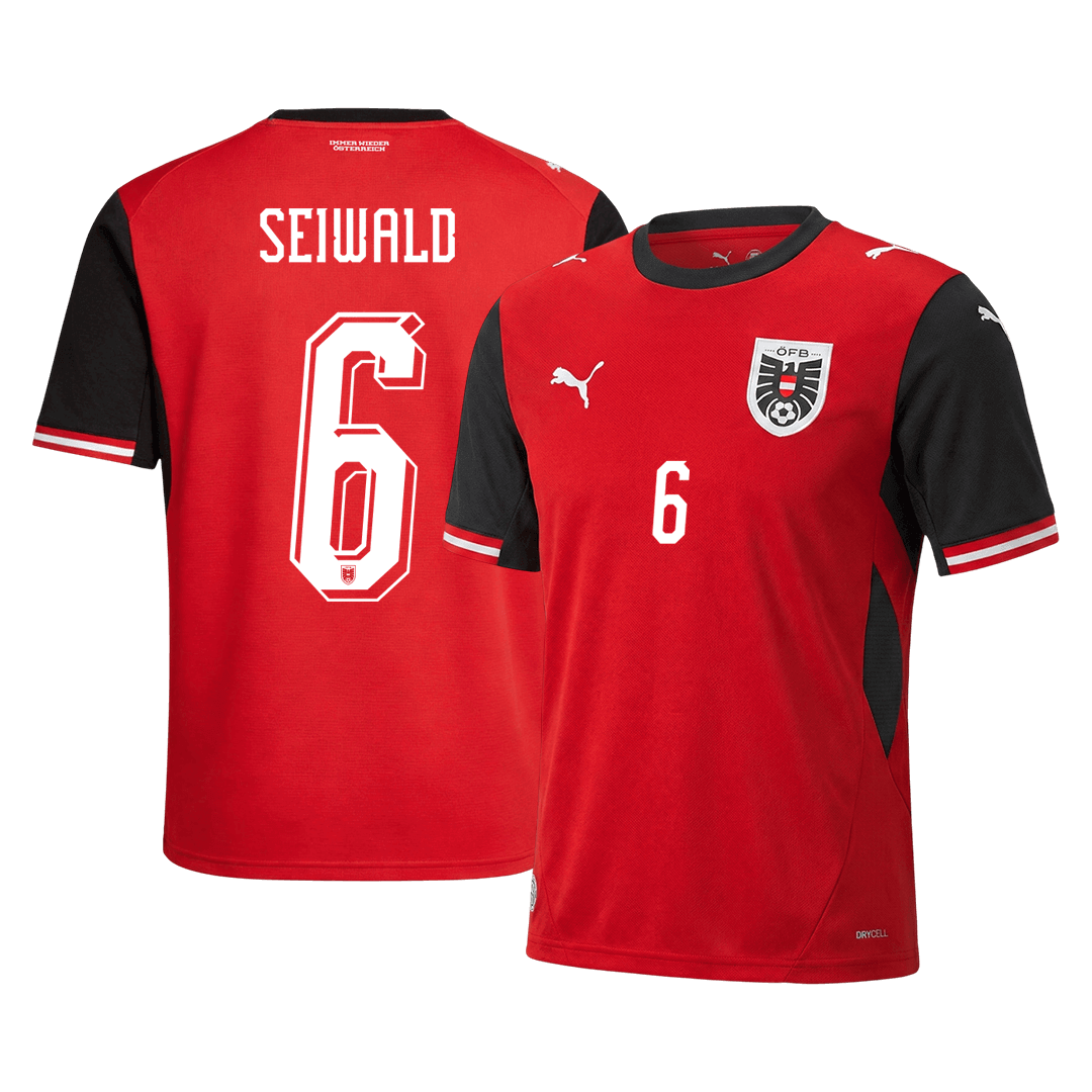 Męska koszulka Austrii domowa SEIWALD #6 – Mundial 2026