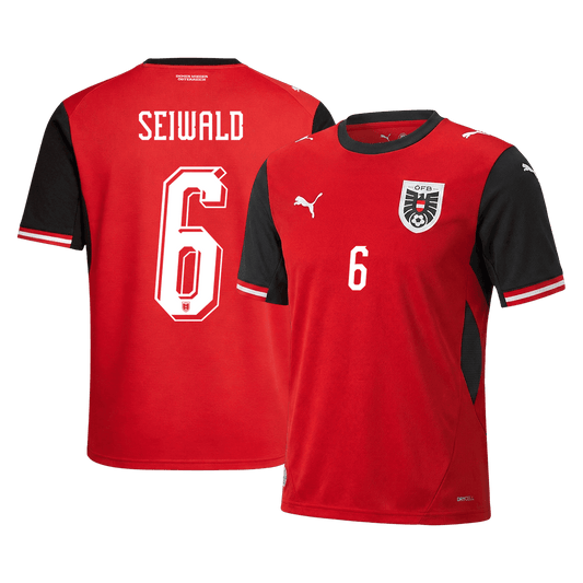 Męska koszulka Austrii domowa SEIWALD #6 – Mundial 2026